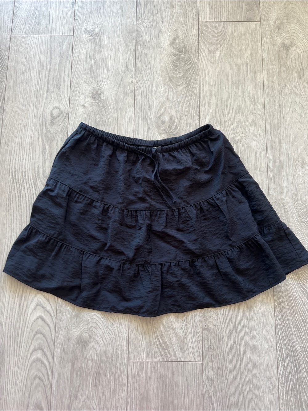 H&M Black Tiered Skirt